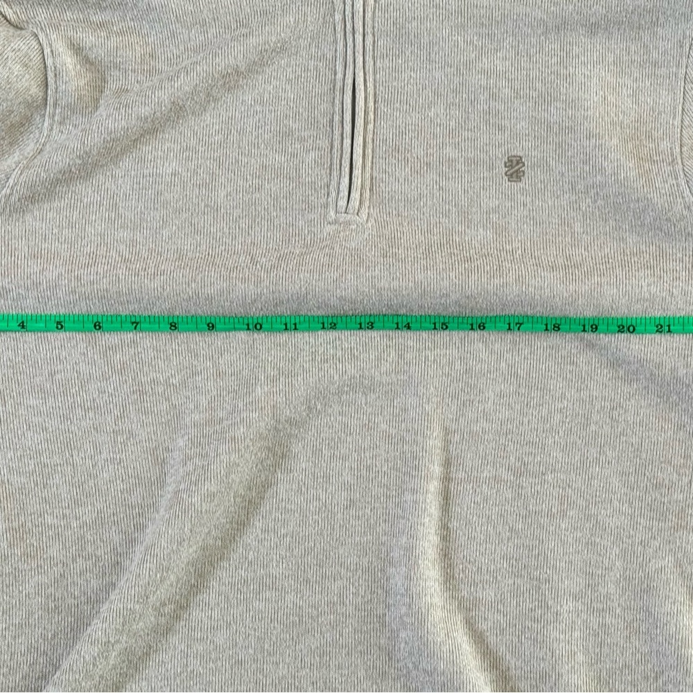 Izod; Beige Quarter-Zip Sweater- Men’s size- XL - Picture 9 of 10